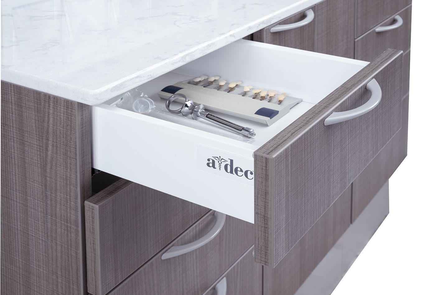 A-dec Inspire 391 hygiene console pull-out drawer