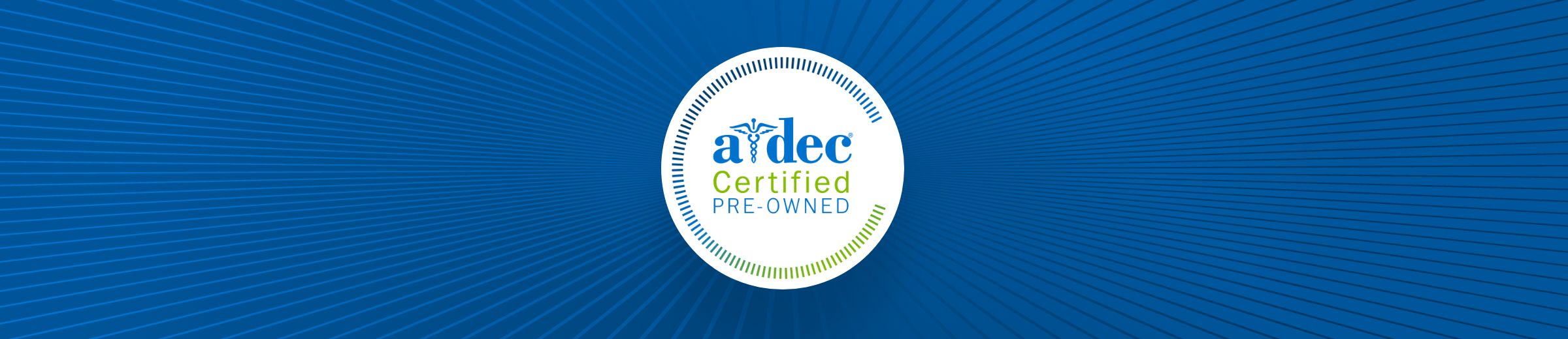 A-dec Certified Pre-Owned dental equipment banner