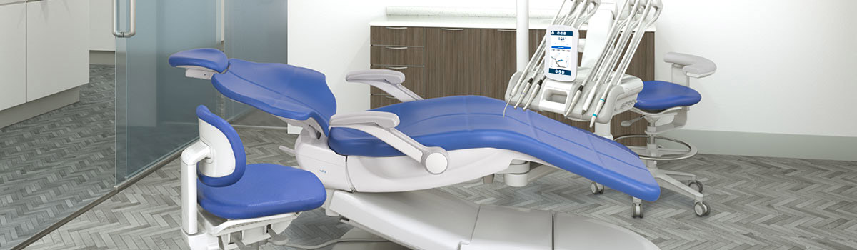 A-dec dental furniture in operatory 